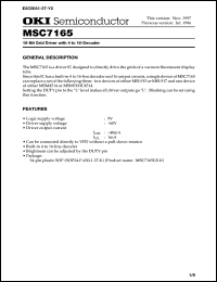 Click here to download MSC7165 Datasheet