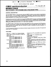 Click here to download MSM41256A Datasheet