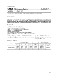 Click here to download MSM5117405F Datasheet