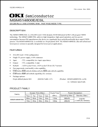 Click here to download MSM514800ESL-60JS Datasheet