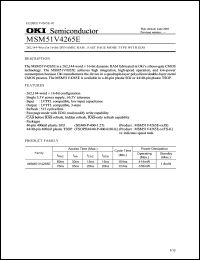 Click here to download MSM51V4265E Datasheet