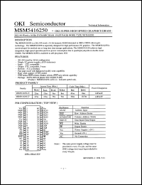 Click here to download MSM5416250 Datasheet