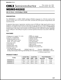 Click here to download MSM548262 Datasheet