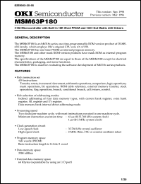 Click here to download MSM63P180 Datasheet