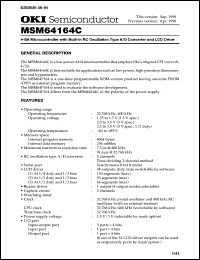 Click here to download MSM64164C Datasheet