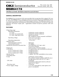 Click here to download MSM64172 Datasheet