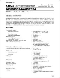 Click here to download MSM65524A Datasheet