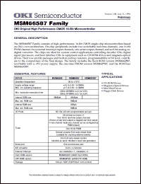 Click here to download MSM66587 Datasheet