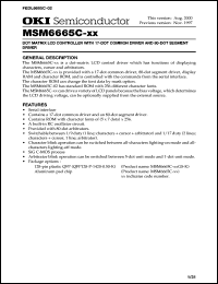 Click here to download MSM6665C Datasheet