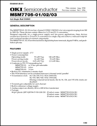 Click here to download MSM7705-02 Datasheet
