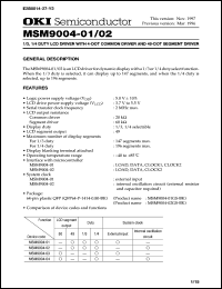 Click here to download MSM9004-01 Datasheet