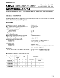 Click here to download MSM9004-03 Datasheet