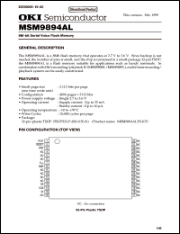 Click here to download MSM9894AL Datasheet