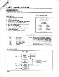 Click here to download MSM16851 Datasheet