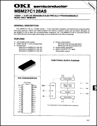 Click here to download MSM27C128-25AS Datasheet