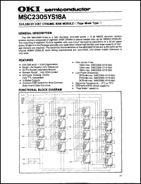 Click here to download MSC2305-12YS18A Datasheet