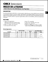 Click here to download MSC2313A8AYS8 Datasheet
