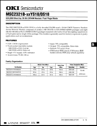 Click here to download MSC2321B10DS18 Datasheet