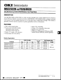 Click here to download MSC2322B70DS20 Datasheet