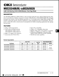 Click here to download MSC23240BL80DS20 Datasheet