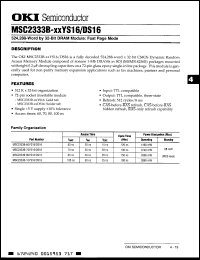 Click here to download MSC2333B10DS16 Datasheet