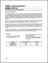 Click here to download MSM514221A3RS Datasheet