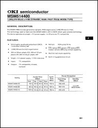 Click here to download MSM514400A80TL Datasheet