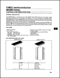 Click here to download MSM5165ALL12RS Datasheet