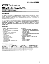 Click here to download MSM518121A70ZS Datasheet