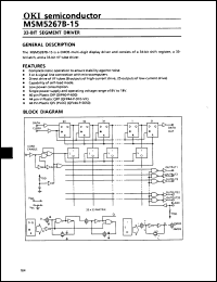 Click here to download MSM5267RS Datasheet