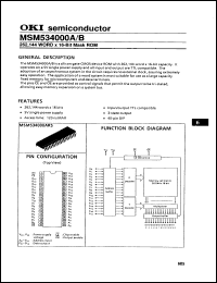 Click here to download MSM534000A15RS Datasheet