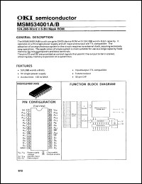 Click here to download MSM534001A12RS Datasheet