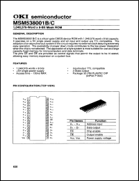 Click here to download MSM538001B15RS Datasheet