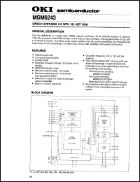 Click here to download MSM6243 Datasheet