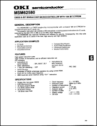 Click here to download MSM62580 Datasheet