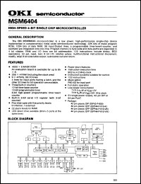 Click here to download MSM6404AS Datasheet