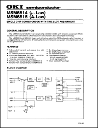 Click here to download MSM6814RS Datasheet