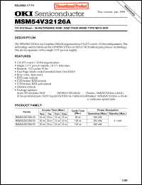 Click here to download MSM54V32126A-60TS-K Datasheet