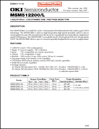 Click here to download MSM512200-80TS-K Datasheet