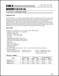 Click here to download MSM518121A-10JS Datasheet