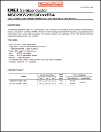 Click here to download MSC23CV23268D-60BS4 Datasheet