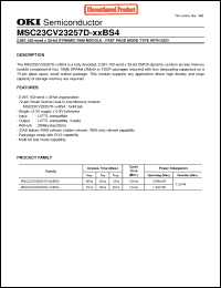 Click here to download MSC23CV23257D-70BS4 Datasheet