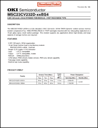 Click here to download MSC23CV232D-70BS4 Datasheet