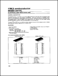 Click here to download MSM51257AL Datasheet