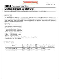 Click here to download MSC2323267D-60DS4 Datasheet