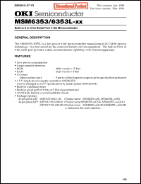 Click here to download MSM6353L-XXGS-K Datasheet