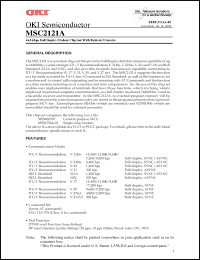 Click here to download MSC2121A Datasheet