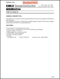 Click here to download MSM6234RS Datasheet