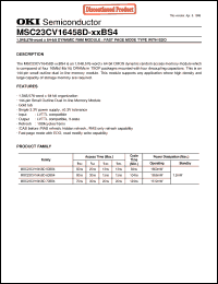 Click here to download MSC23CV16458D-60BS4 Datasheet