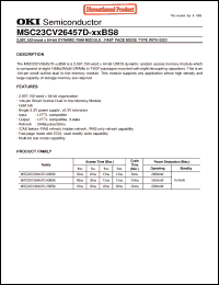 Click here to download MSC23CV26457D-60BS8 Datasheet